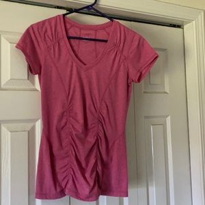 Stretch pleated tee